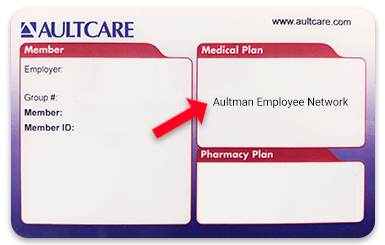 AultCare Employee Network Plan Card
